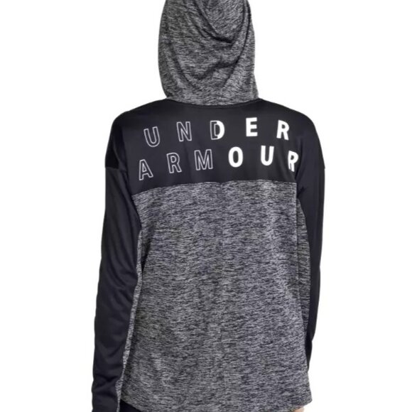 Under Armour Training Hoodie Womens Loose Fit UA Tech Lightweight‎ Black Sz XS - Picture 3 of 9
